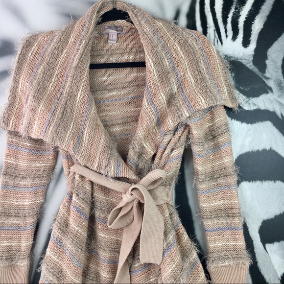 Forever 21 Sweaters - Forever 21 Belted Sequin Cozy Knit Cardigan XS